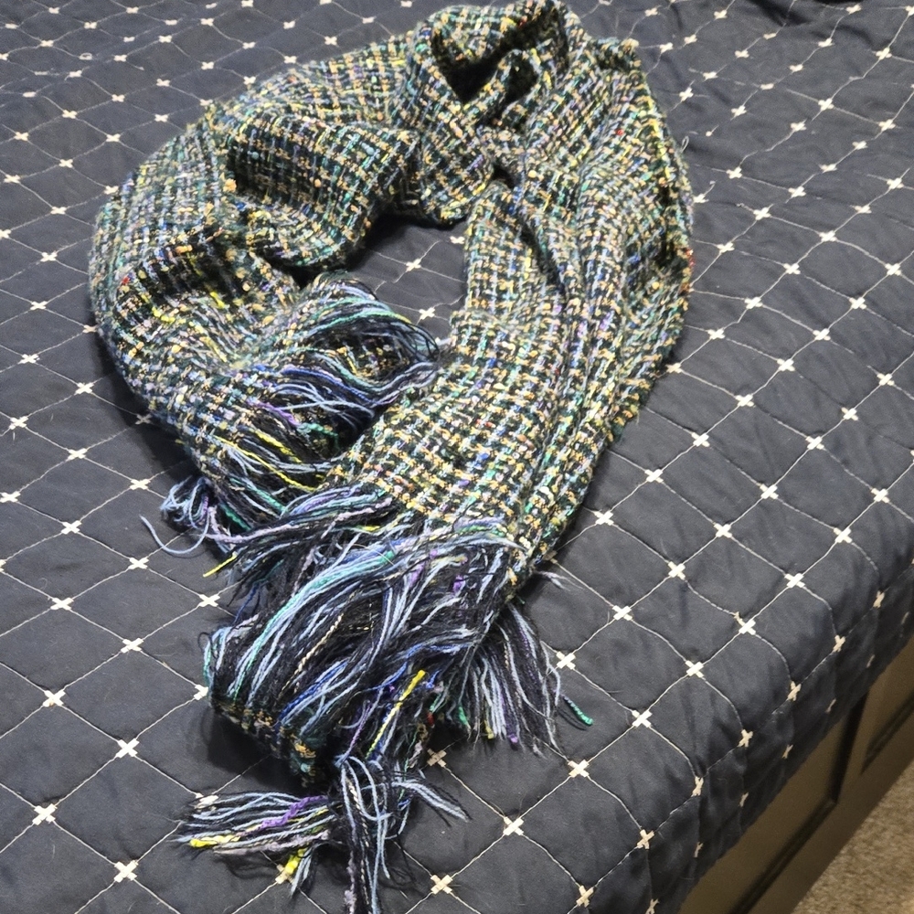 The Limited Multicolor Tweed Scarf